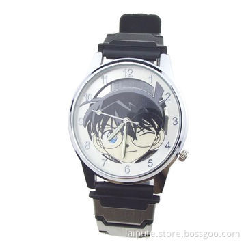 New Design Anime Conan Fashionable/Silicone Anaglyph Watch, Japan Quartz Movement